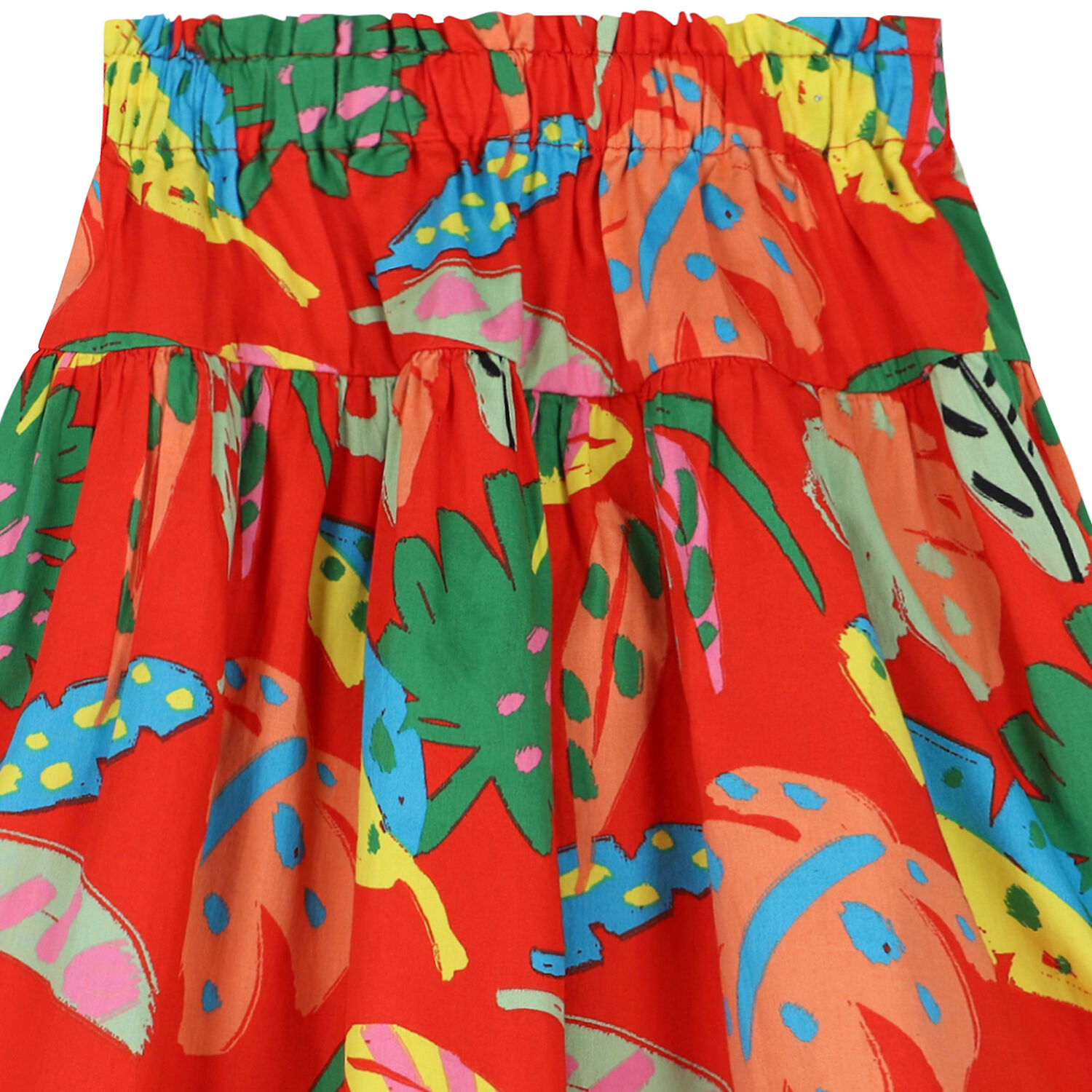 Girls Red Leaves Skirt, 1, hi-res