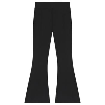 Girls Black Flared Leggings