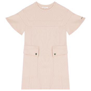Girls Pink Logo Dress