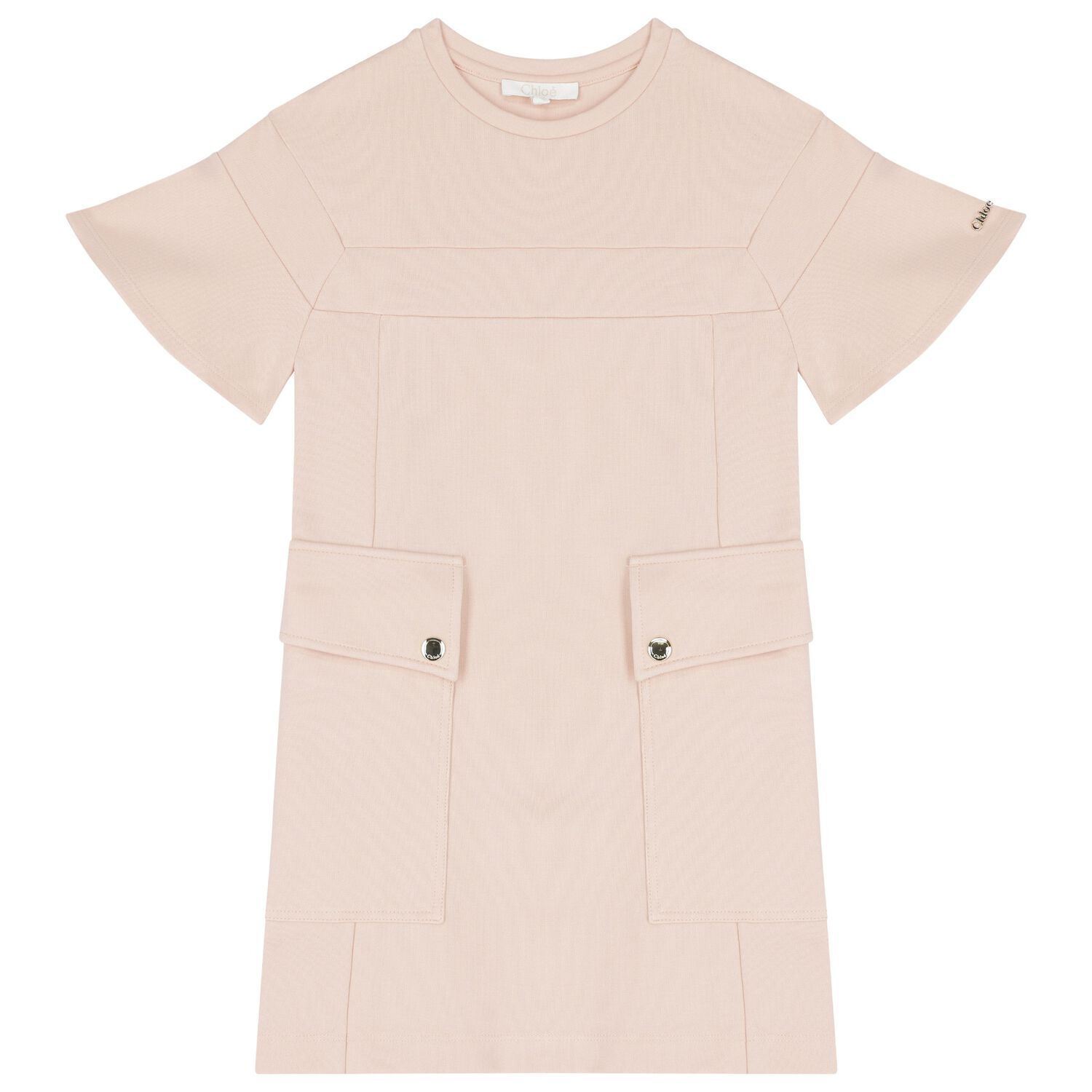 Girls Pink Logo Dress, 1, hi-res image number null