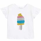 Girls White Eka T-Shirt, 1, hi-res