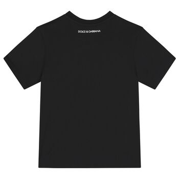 Boys Black Logo T-Shirt