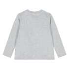 Younger Boys Grey Squirrel Long Sleeve Top, 1, hi-res