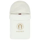 طقم أفرول بالشعار باللون العاجى والذهبى, 1, hi-res