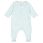 Baby Boys Blue Babygrow, 4, hi-res