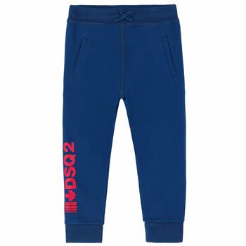 Boys Blue Logo Joggers