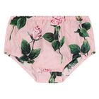 طقم فستان بنات بطبعه الزهور باللون الابيض والوردى, 1, hi-res