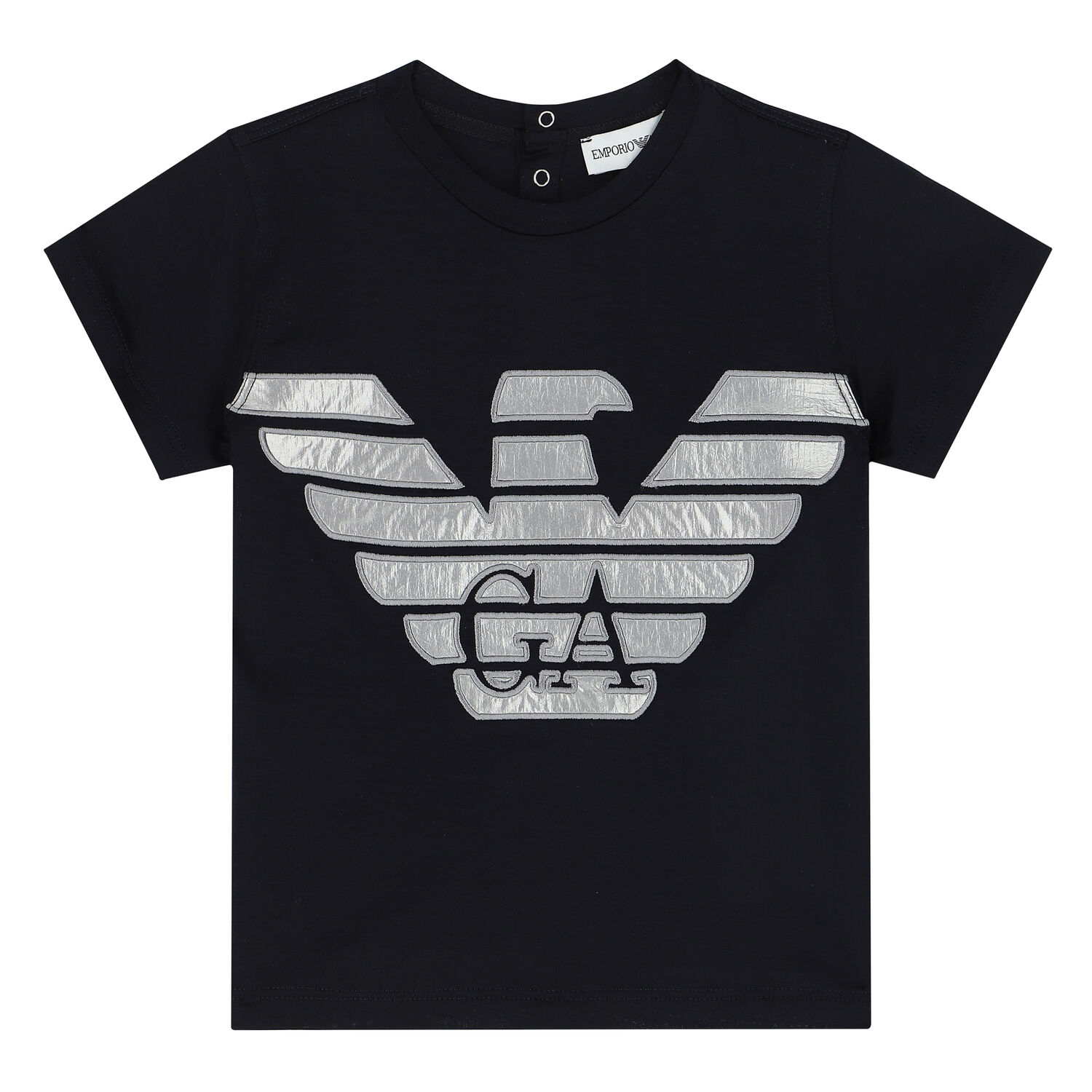 Younger Boys Navy Logo T-Shirt, 2, hi-res image number null