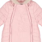 Baby Girls Pink Logo Teddy Bear Snowsuit, 2, hi-res