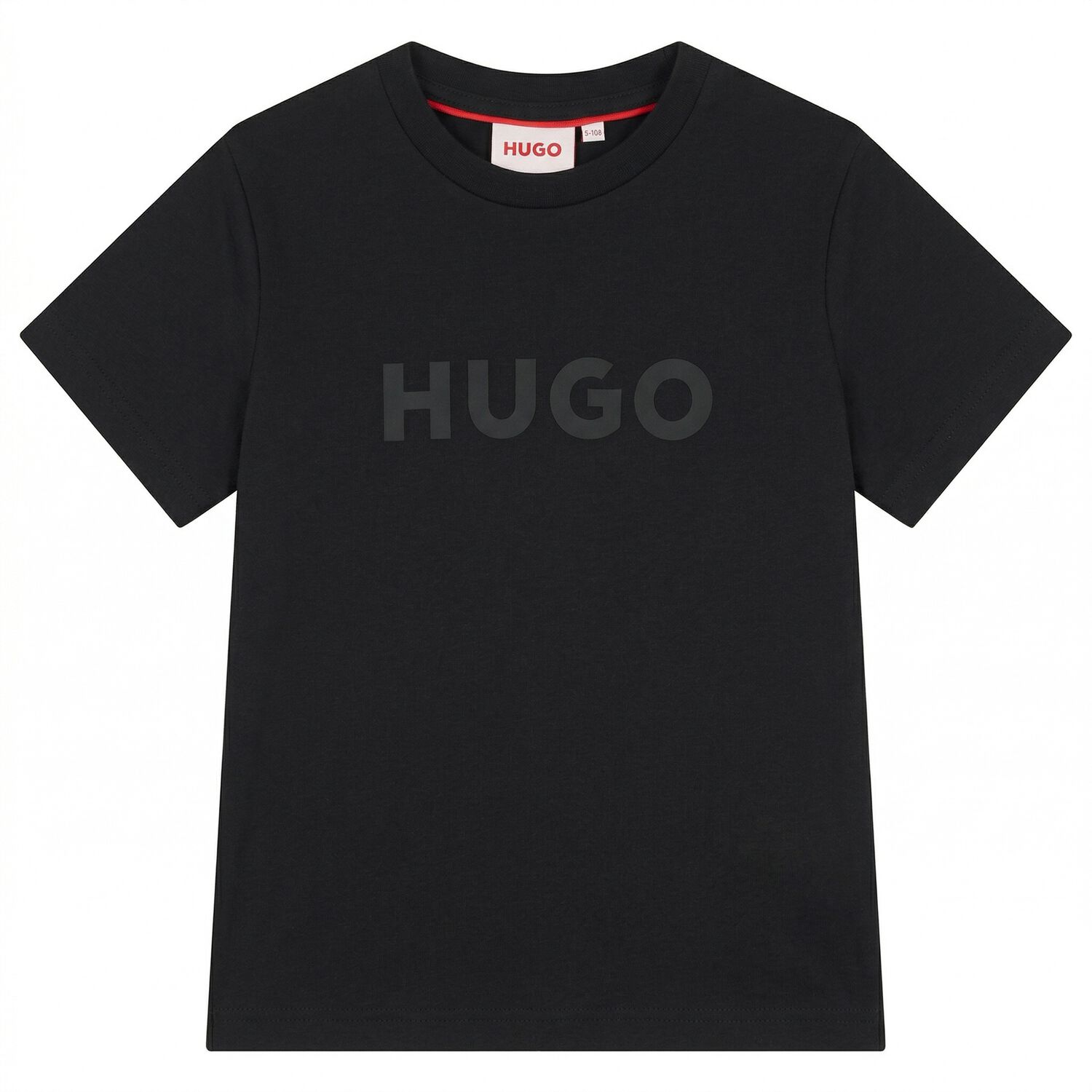 Boys Mini Me Black Logo T-Shirt, 1, hi-res