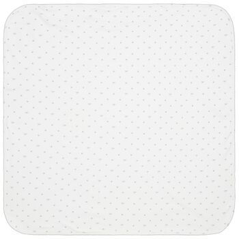 White Silver Moon Baby Blanket