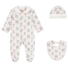 Baby Girls Pink & White Carousel & Hot Air Balloon Babygrow Gift Set, 1, hi-res