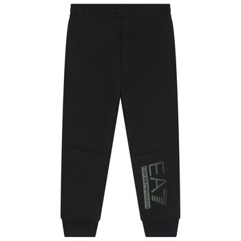 Boys Black Logo Joggers
