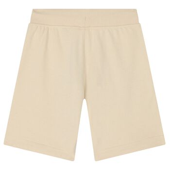 Boys Beige Logo Shorts
