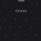 سويت شيرت بنات مزين بالشعار باللون الأسود, 2, hi-res