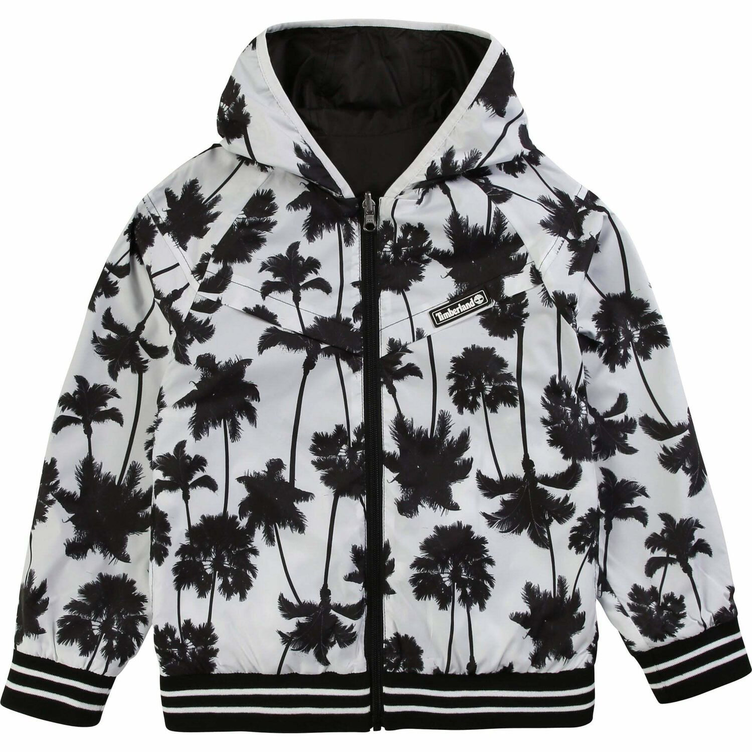 Boys Black & White Reversible Windbreaker Jacket, 1, hi-res image number null
