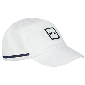 Baby Boys White Logo Cap