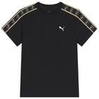 Boys Black Logo T-Shirt, 1, hi-res
