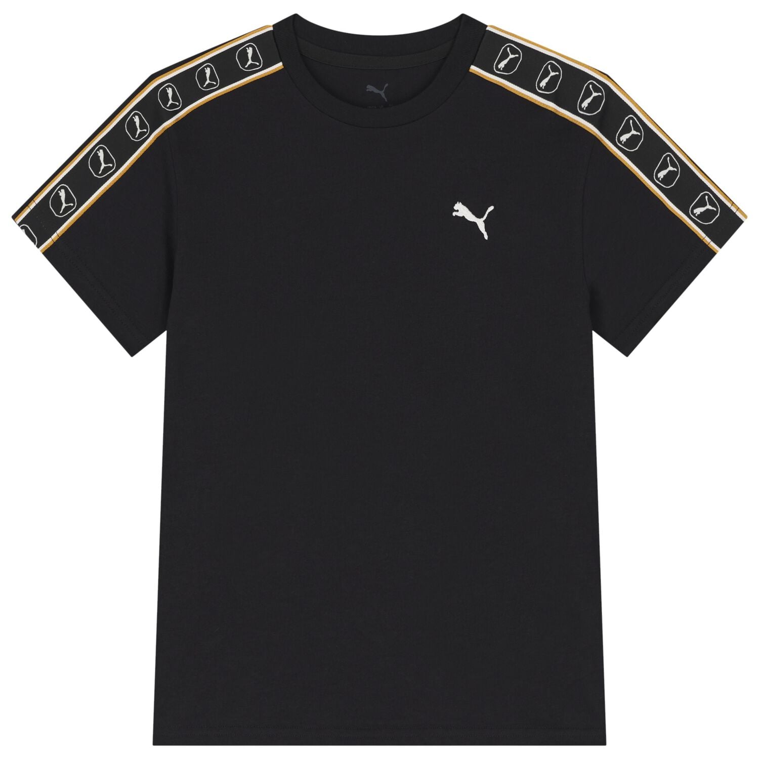 Boys Black Logo T-Shirt, 1, hi-res