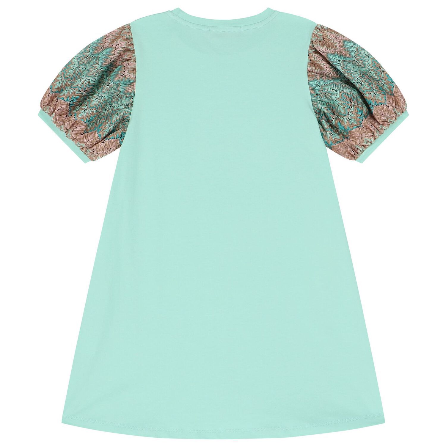 Girls Green Logo Bag Dress, 1, hi-res