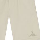 Boys Beige Logo Shorts , 1, hi-res