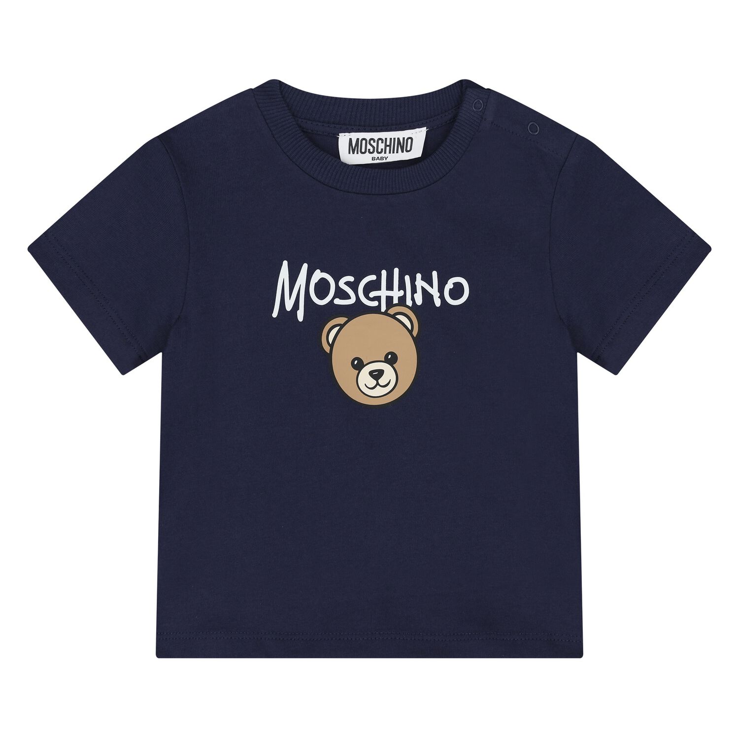 Younger Navy Blue Teddy Bear Logo T-Shirt, 2, hi-res