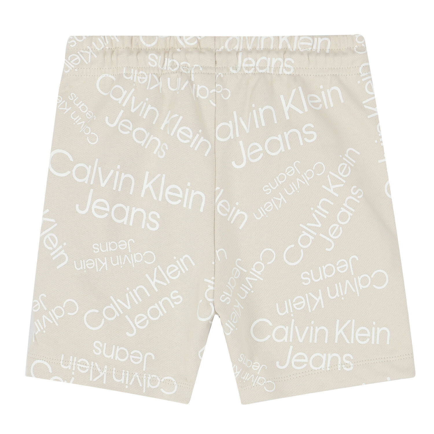 Boys Beige Logo Shorts, 1, hi-res