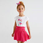 Girls White & Pink Skirt Set, 1, hi-res