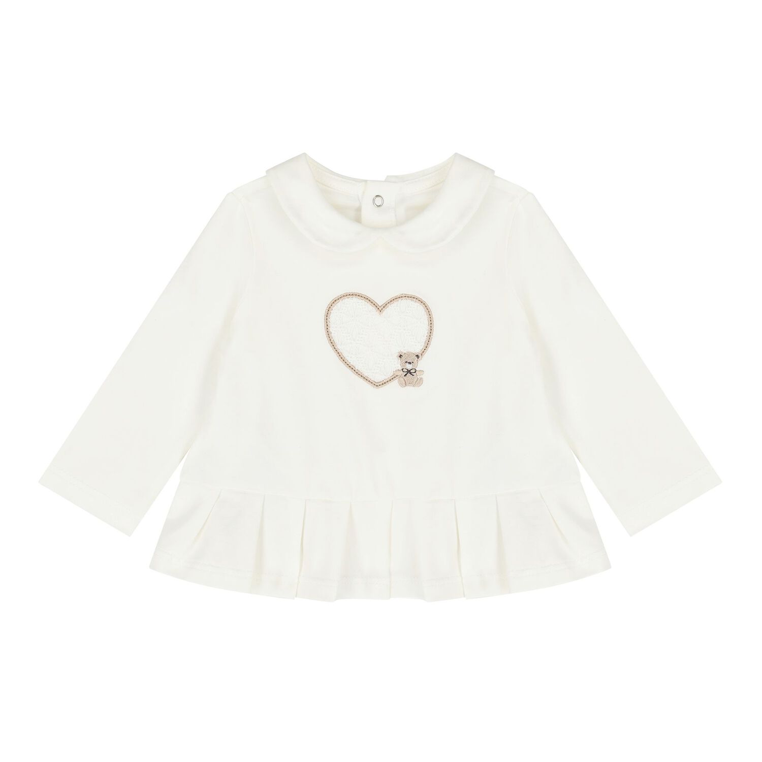 Baby Girls Ivory 2 Piece Babygrow, 2, hi-res