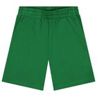 Boys Green Dice Logo Shorts, 1, hi-res
