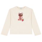 Girls Ivory Macarons Long Sleeve Top Set, 1, hi-res