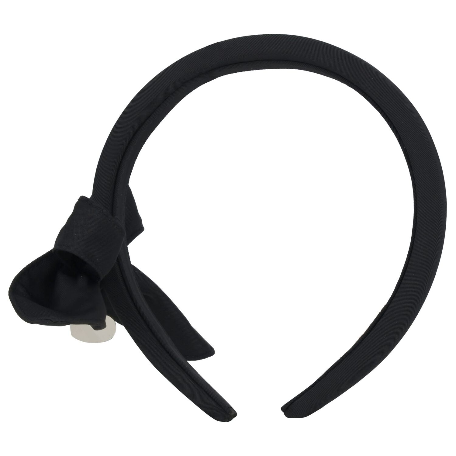 Girls Black Bow Headband, 2, hi-res