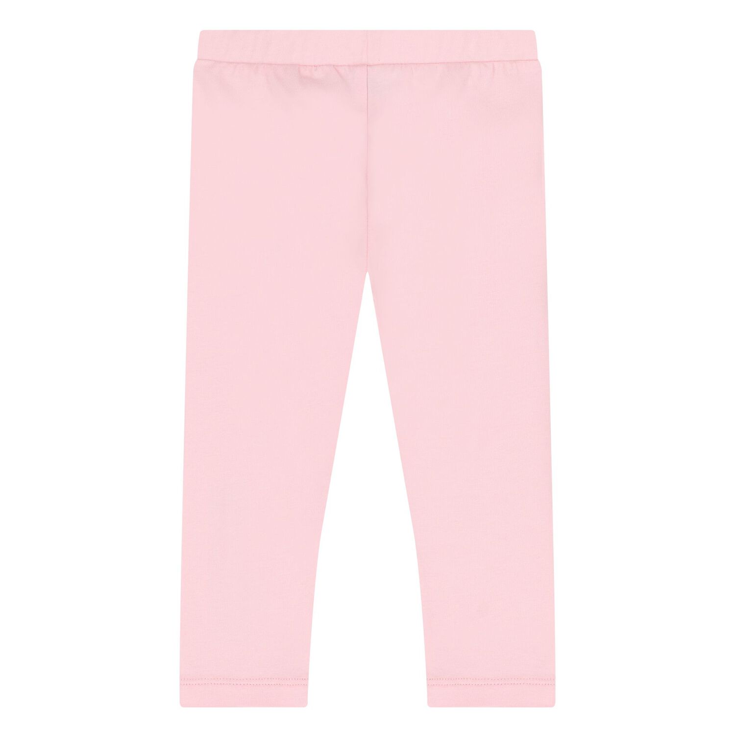 Younger Girls Pink Logo Leggings, 1, hi-res
