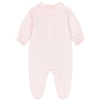Baby Girls Pink Floral Babygrow