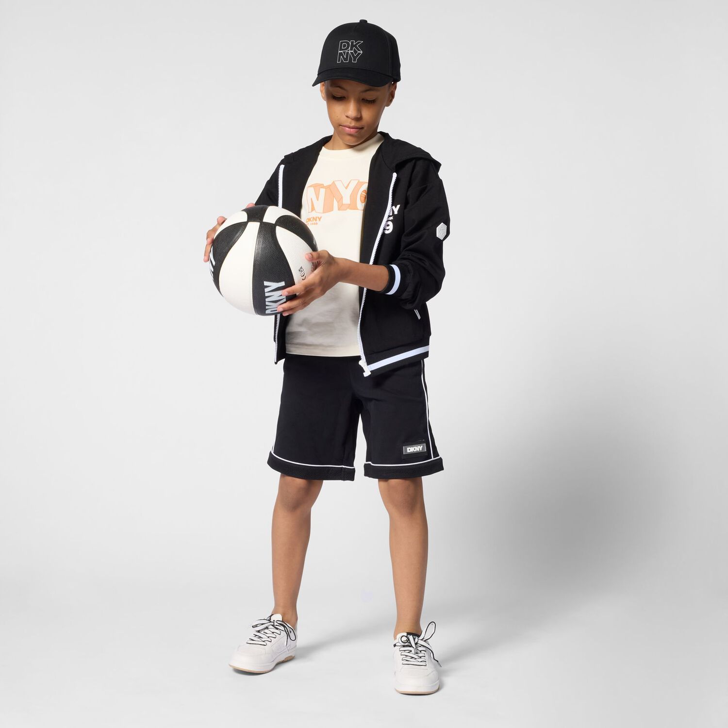 Boys Ivory Logo T-Shirt, 1, hi-res