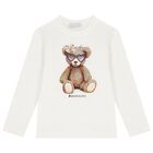 طقم ليجينز للبنات بطبعه تيدى بير باللون الاسود والعاجى , 1, hi-res