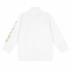 Boys White Logo Zip Up Top, 1, hi-res