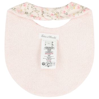 Baby Girls Pink Floral Bib