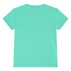 Baby Boys Ivory & Green Dungaree & Hat Set, 2, hi-res