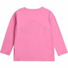 تيشيرت بالشعار ترتر باللون الزهرى للبنات, 1, hi-res