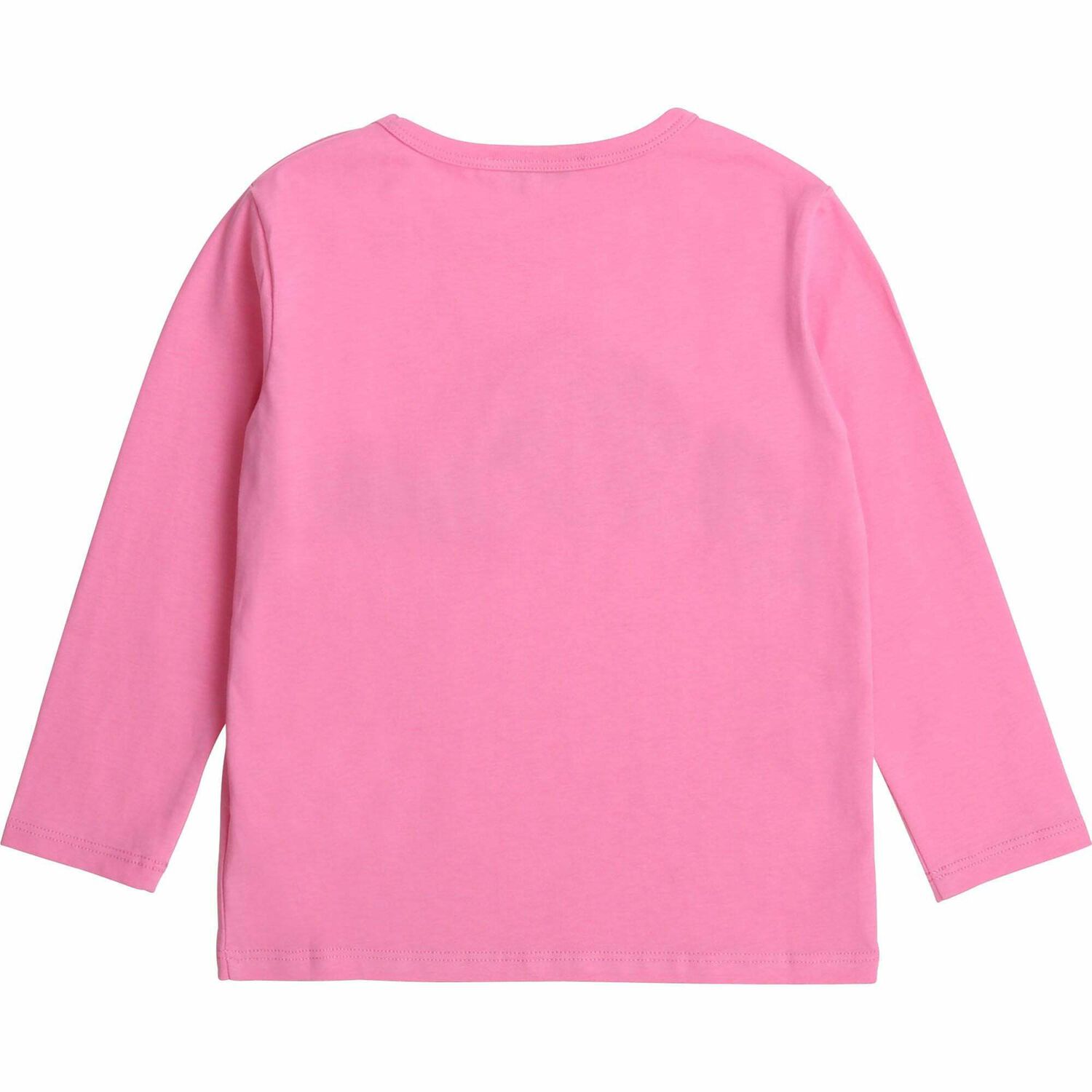 تيشيرت بالشعار ترتر باللون الزهرى للبنات, 1, hi-res image number null