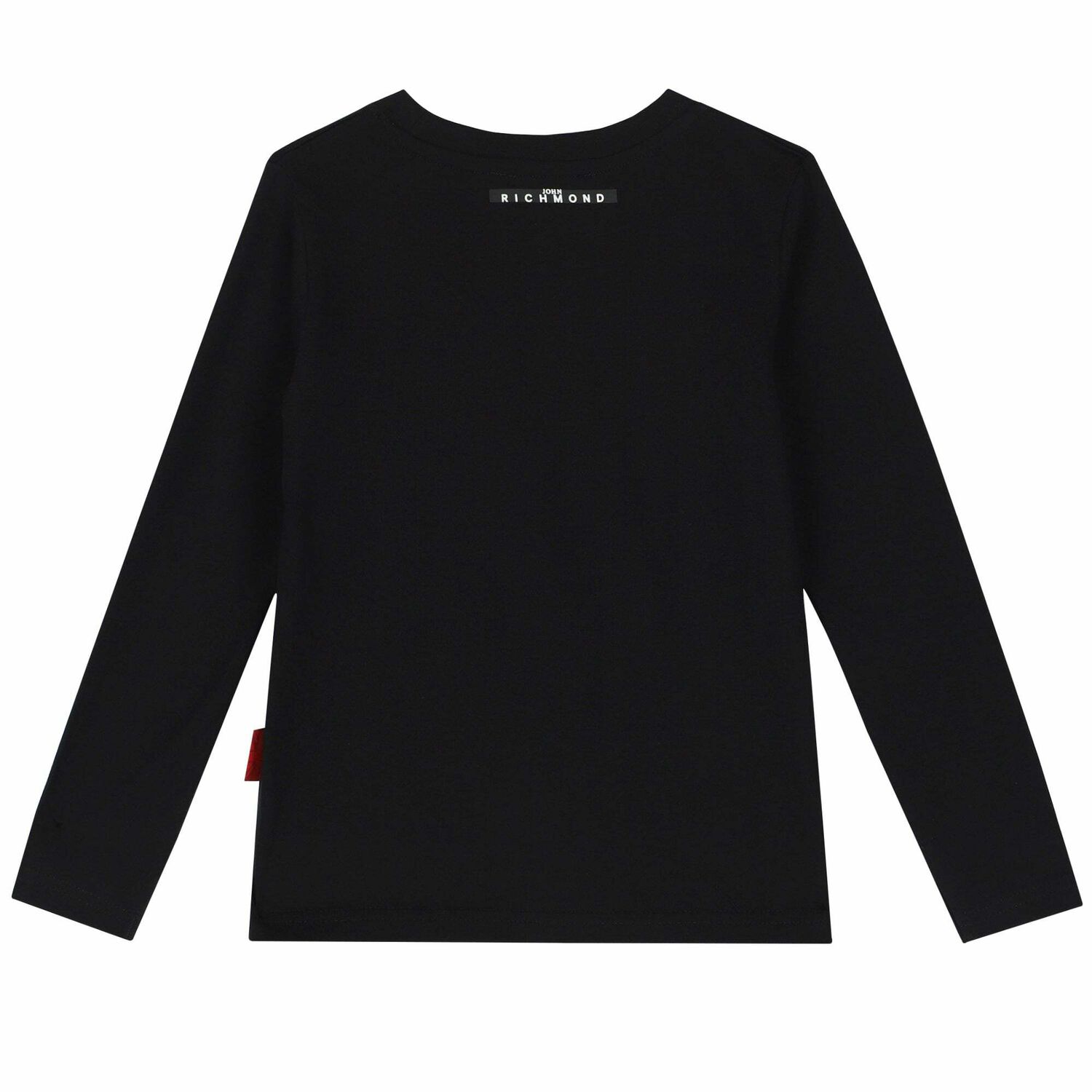 Boys Black Logo Long Sleeve Top, 1, hi-res image number null