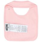 طقم هدايا ملابس أطفال بشعار تيدي بير باللون الوردي للبنات, 1, hi-res