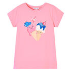 Girls Pink Ice Cream T-Shirt, 3, hi-res