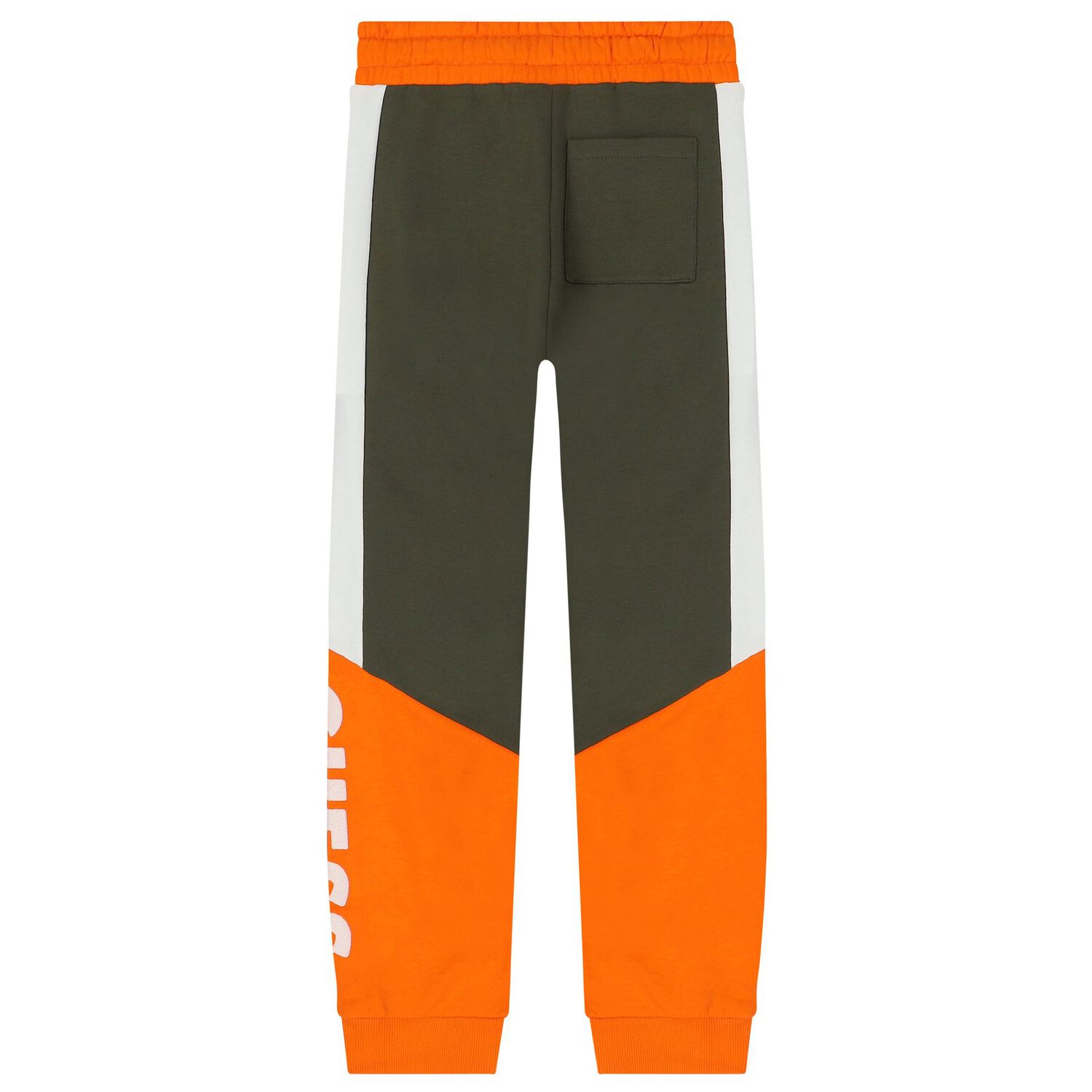 Boys Green & Orange Logo Joggers, 1, hi-res image number null