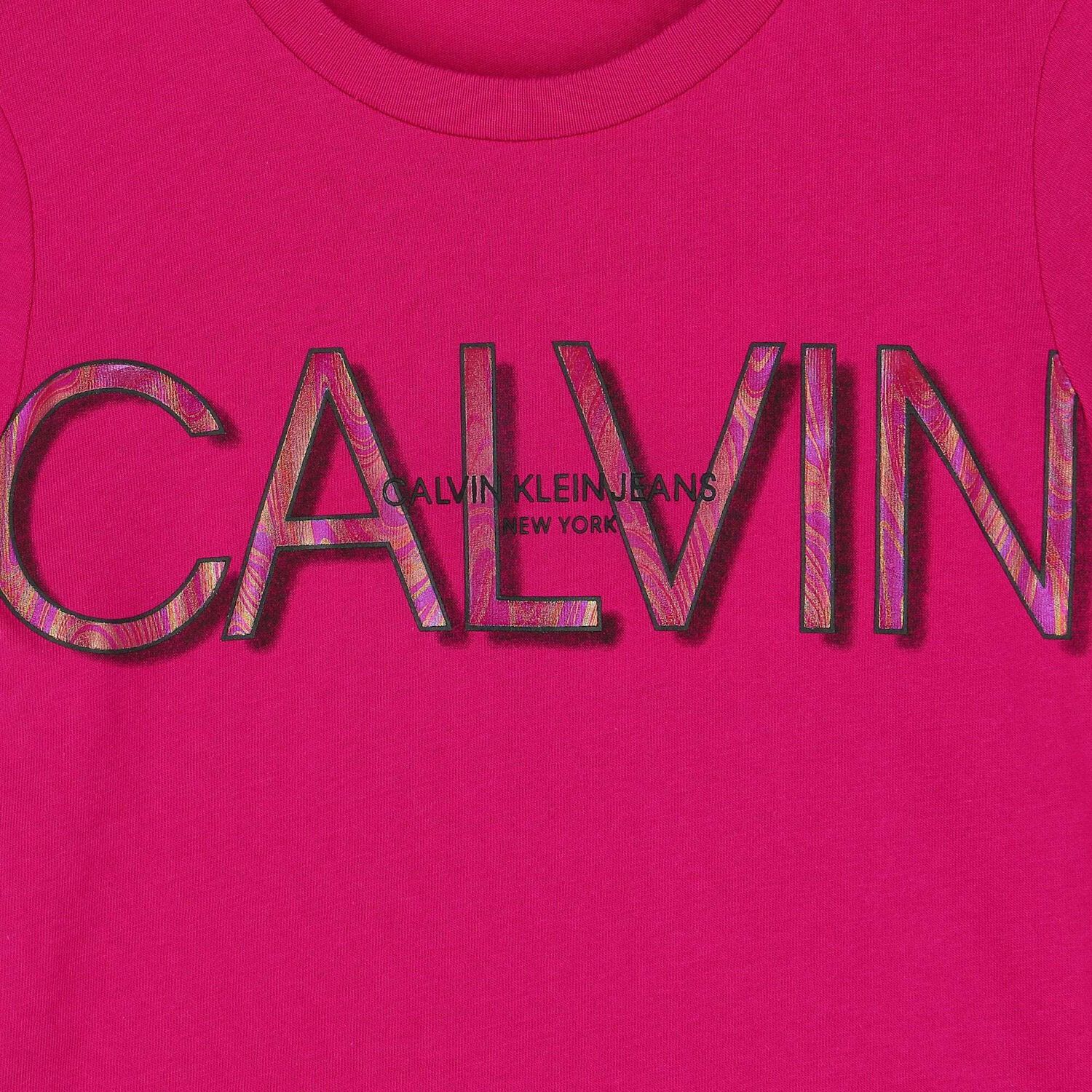 Girls Pink Logo T-Shirt, 1, hi-res image number null