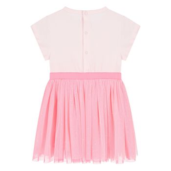 Younger Girls Pink Cat Dress