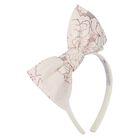 Girls Pink Jacquard Headband, 2, hi-res