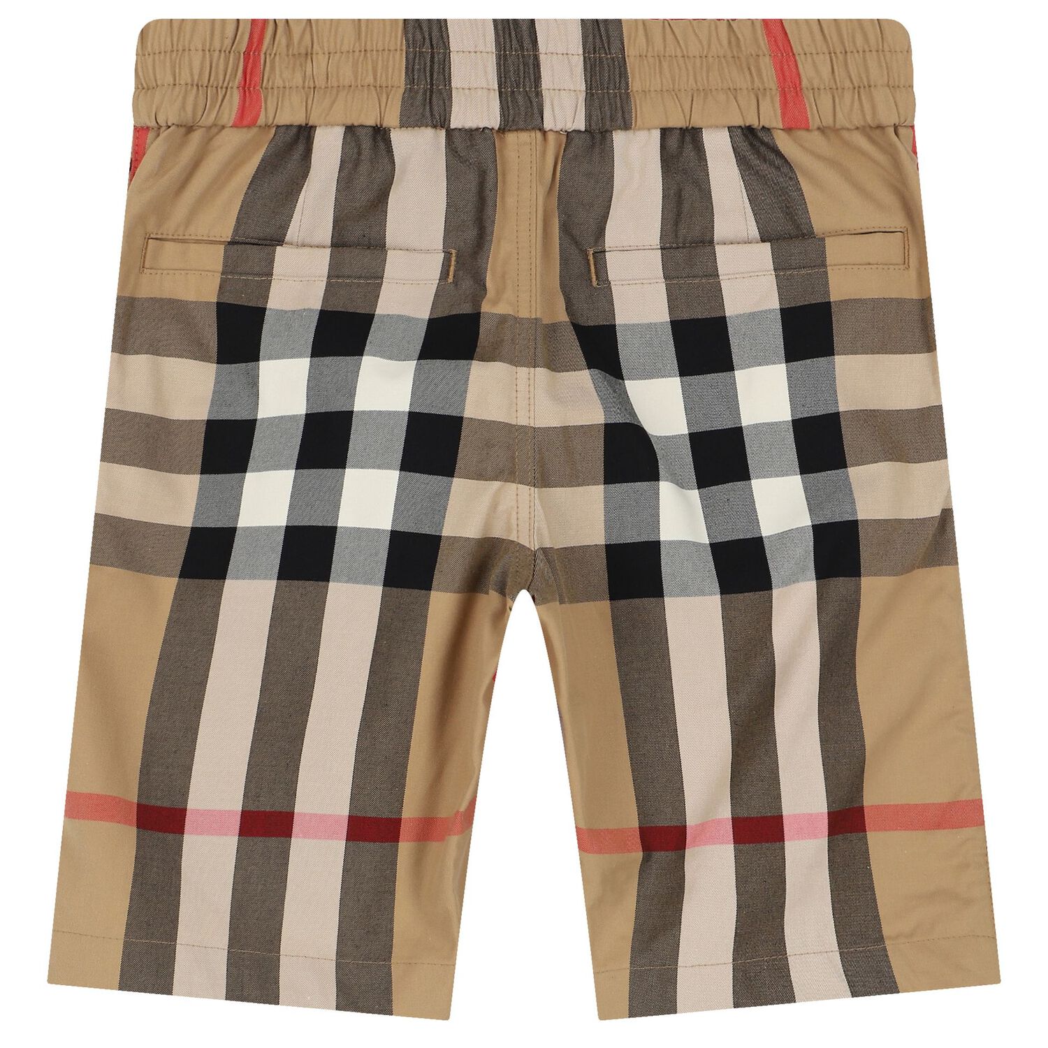 Boys Beige Check Shorts, 1, hi-res image number null