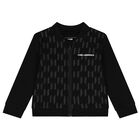 Younger Boys Black & White Logo Tracksuit Set, 1, hi-res